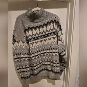 Vintage Abercrombie & Fitch Gray Knit Sweater Size L